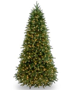 6.5 ft. Pre-Lit Jersey Fraser Fir Slim Tree with Clear Lights