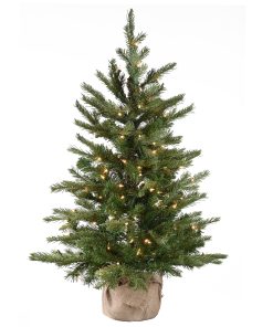3 ft. Pre-Lit Nordic Spruce Tree with Clear Lights
