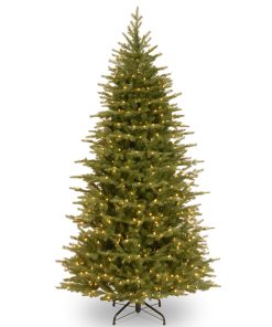7.5 ft. Pre-Lit Nordic Spruce Slim Tree with Dual Color LED Lights