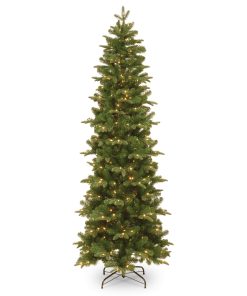 6.5 ft. Pre-Lit Prescott Pencil Slim Tree with Clear Lights