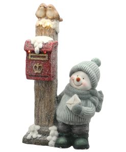 20 in. Snowman Sending Mail