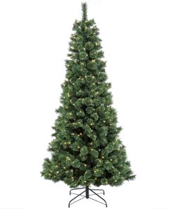 7.5 ft. Pre-Lit Pilchuck Pine Tree with LED Lights
