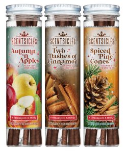 Scentsicles. 6pc Stick. Autumn 'n Apples. Two Dashes of Cinnamon. Spiced Pine Cones - 3 Pack
