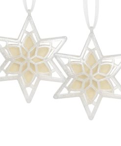 Scentsicles. Scented Star Ornament. White Winter Fir. 2-Pack