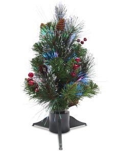 18 in.Pre-Lit Fiber Optic Crestwood Tree