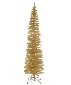 7 ft. Tinsel Collection Champagne Gold Tree