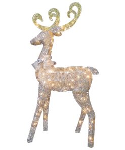 60 in. Reindeer Decoration with Clear Lights
