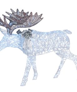 50 in. Pre-lit Moose Decoration