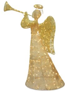 60 in. Champagne Angel Decoration with LED Lights
