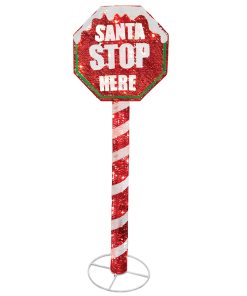 60 in. Stop Sign Decoration with LED Lights