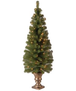 4 ft. Pre-Lit Montclair Spruce Tree with Clear Lights