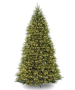 12 ft. Pre-Lit Dunhill Fir Tree with PowerConnect Dual Color LED Lights