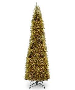 14 ft. Pre-Lit Kingswood Fir Pencil Tree with Clear Lights